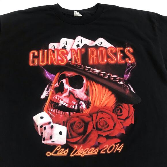 Guns N Roses GNR Adult XXL 2XL Concert Tour T Shirt Las Vegas Residency 2014 EUC - Picture 3 of 6